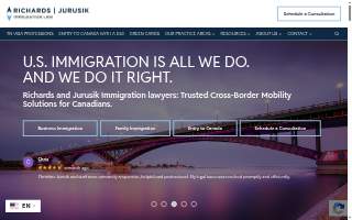 Richards and Jurusik Immigration Lawyers website