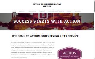 Action Bookkeeping & Tax Service website