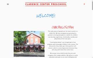 Clarence Center Preschool website