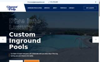Glamour Pools website