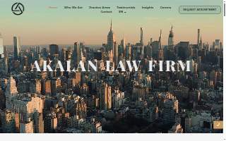Akalan Law Firm, PLLC of Clarkstown website