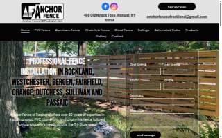 Anchor Fence of Rockland website