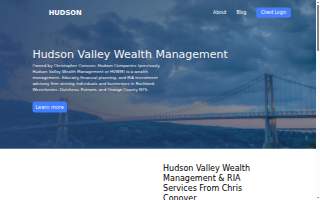 Hudson Valley Wealth Management of Clarkstown website