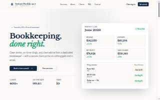 Instant Bookkeeper Inc of Clarkstown website