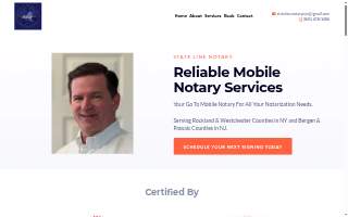 State Line Notary website