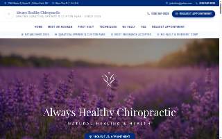 Always Healthy Chiropractic website
