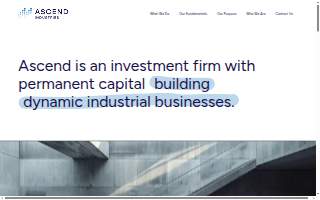 Ascend Industries website