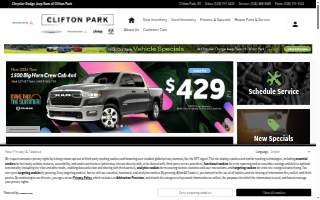 Chrysler Dodge Jeep Ram of Clifton Park website