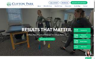 Clifton Park Physical Therapy website