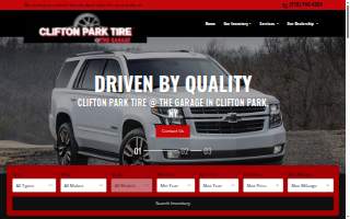Clifton Park Tire @ The Garage website