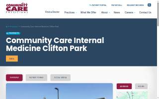 Community Care Internal Medicine Clifton Park website