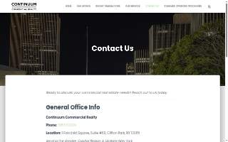 Continuum Commercial Realty website
