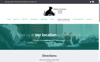 Holistic Veterinary Center PC website