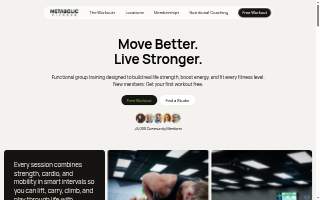 Metabolic Fitness website