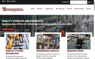 MJ Engineering, Architecture, Landscape Architecture, and Land Surveying, P.C. website