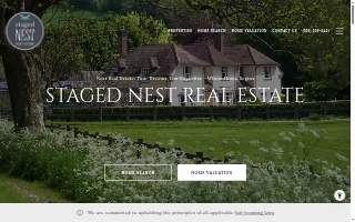 Staged Nest Real Estate of Guilderland website