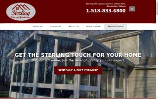 Sterling Home Solutions website