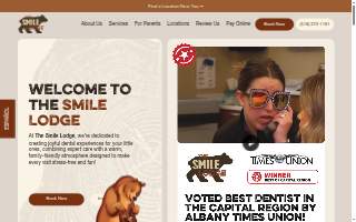 The Smile Lodge Pediatric Dentistry website