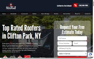 All Star Roofing website