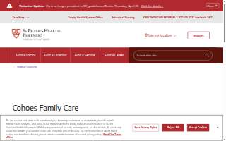 Cohoes Family Care website
