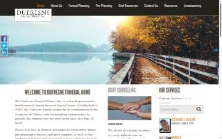 Dufresne Funeral Home Inc. website