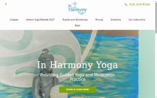 In Harmony Yoga website