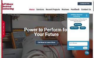 Jeff Moore Electrical Contracting website