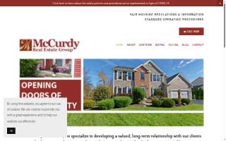 McCurdy Real Estate Team website