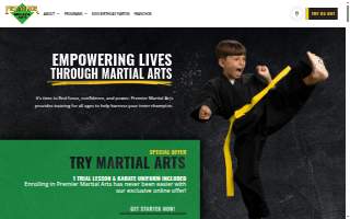 Premier Martial Arts Latham website