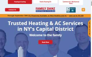 Family Danz Heating and Cooling website