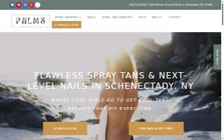 Palms Beauty Bungalow website