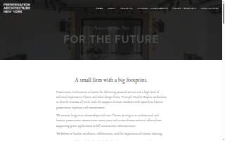 Preservation Architecture NY website
