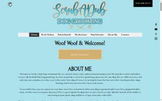 ScrubADub Dog Grooming website