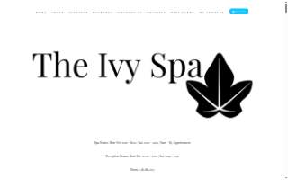 The Ivy Spa website