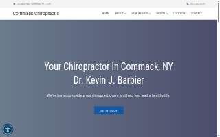 Commack Chiropractic website