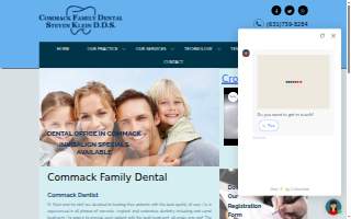 Commack Family Dental website