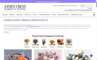 Commack Florist | James Cress Florist website