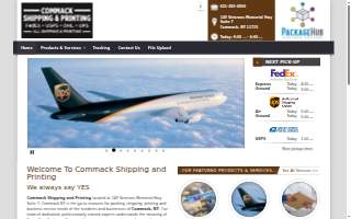 Commack Shipping and Printing website