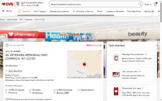 CVS Pharmacy of Commack website