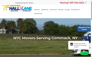 Hall Lane Moving And Storage website