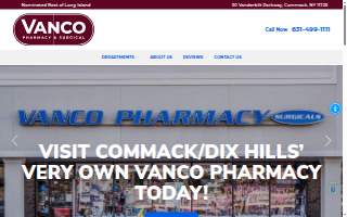Vanco Pharmacy of Commack website