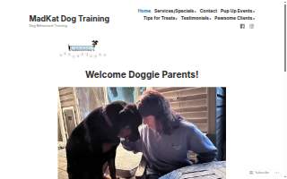 MadKat Dog Training website