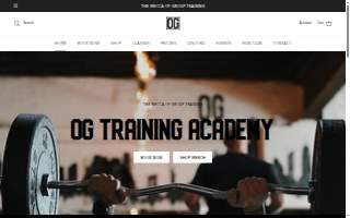 OG Training Academy website
