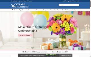 Coram Florist website