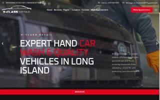 S-Class Detail & 100% Hand Car Wash website