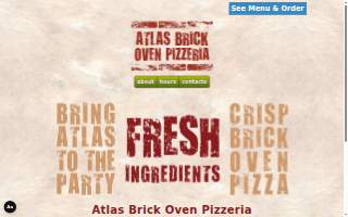 Atlas Brick Oven Pizzeria website