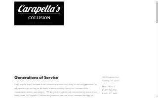 Carapella's Collision website