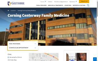 Guthrie Corning Centerway Family Medicine website