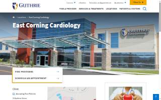 Guthrie East Corning Cardiology website