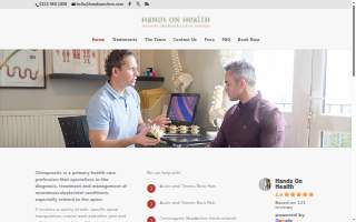 Hands On Chiropractic website